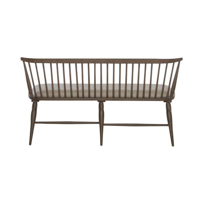 Liberty Furniture - Americana Farmhouse Uph Seat Windsor Bench (RTA) - 615-C1001B veiw 5
