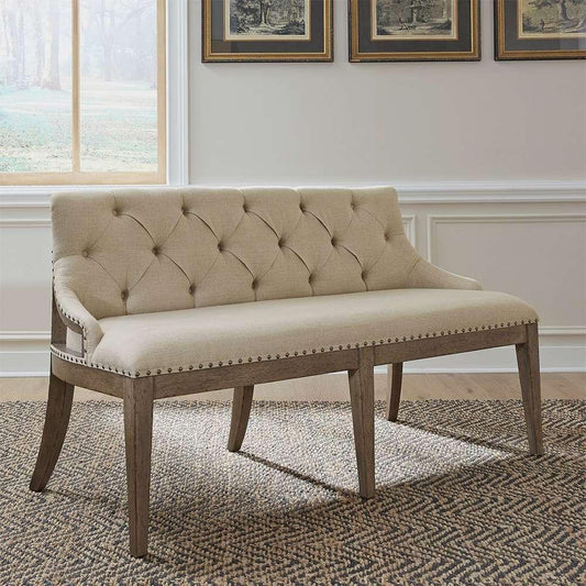 Liberty Furniture - Americana Farmhouse Uph Shelter Dining Bench - 615-C6501B veiw 1