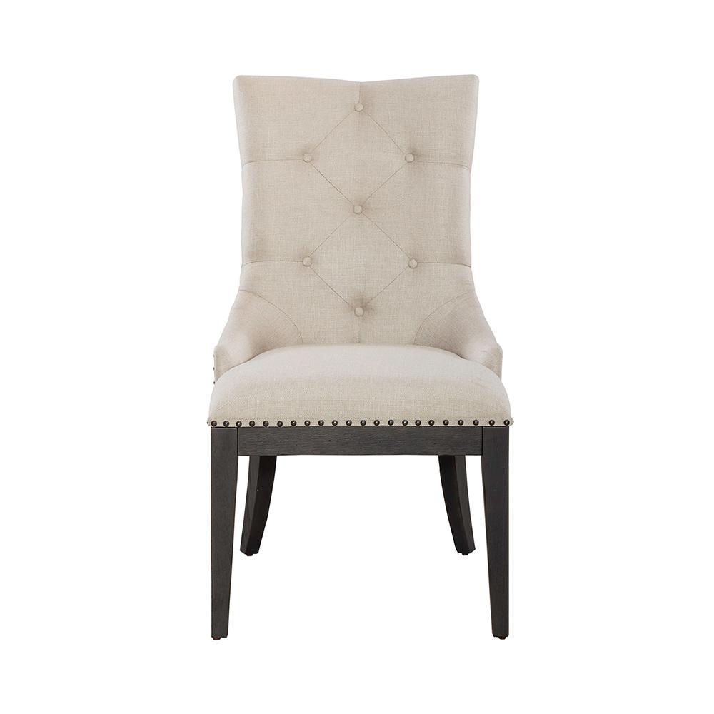 Liberty Furniture - Americana Farmhouse Uph Shelter Side Chair- Black  in Dusty Taupe & Black - 615-C6501S-B veiw 7