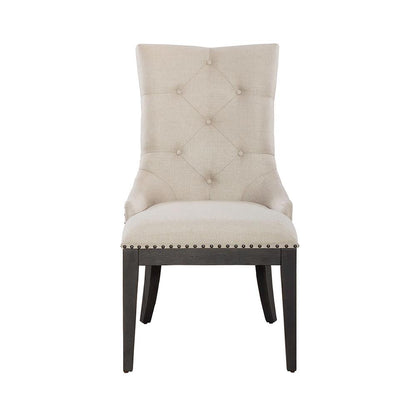 Liberty Furniture - Americana Farmhouse Uph Shelter Side Chair- Black  in Dusty Taupe & Black - 615-C6501S-B veiw 7