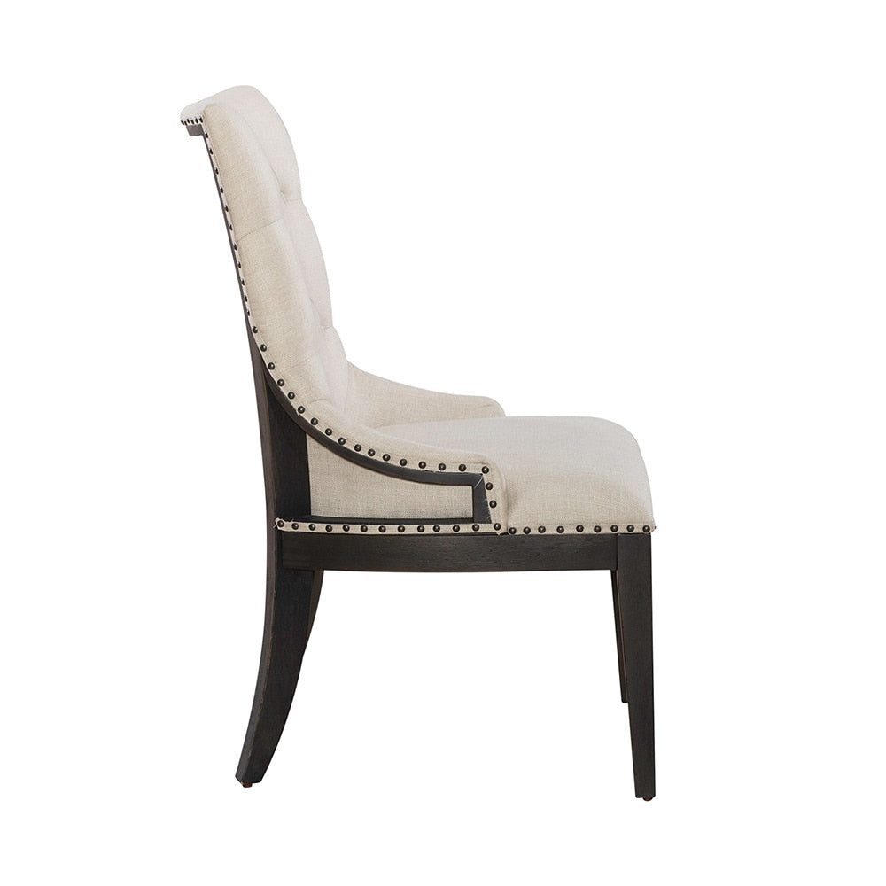 Liberty Furniture - Americana Farmhouse Uph Shelter Side Chair- Black  in Dusty Taupe & Black - 615-C6501S-B veiw 8