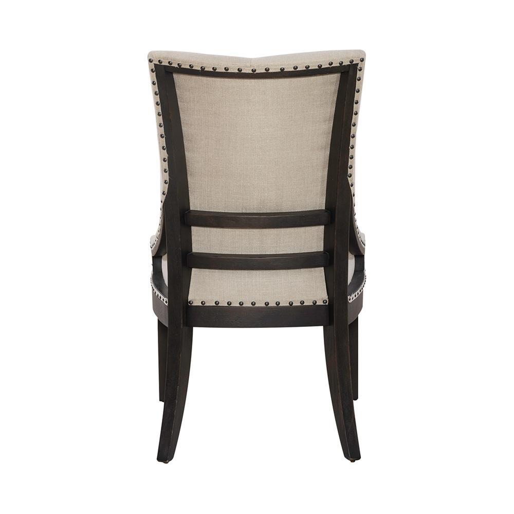 Liberty Furniture - Americana Farmhouse Uph Shelter Side Chair- Black  in Dusty Taupe & Black - 615-C6501S-B veiw 9