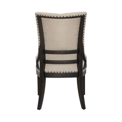 Liberty Furniture - Americana Farmhouse Uph Shelter Side Chair- Black  in Dusty Taupe & Black - 615-C6501S-B veiw 9