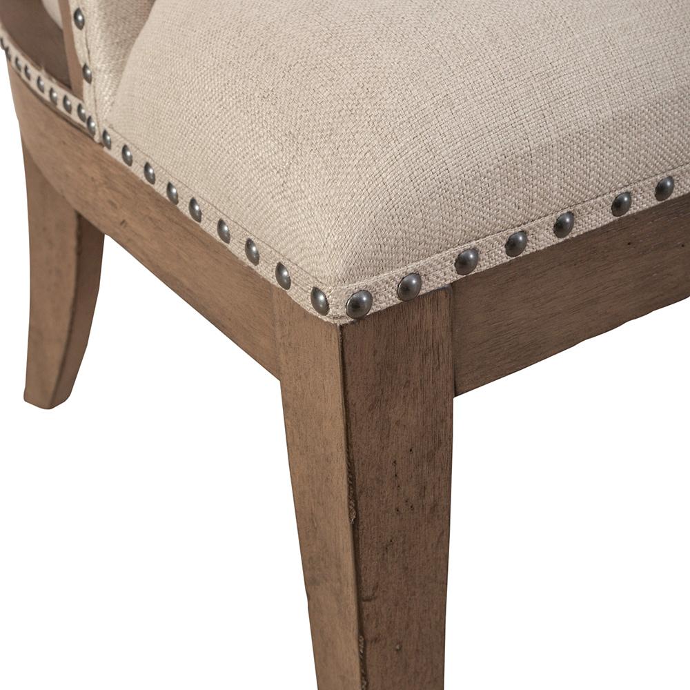 Liberty Furniture - Americana Farmhouse Uph Shelter Side Chair  in Dusty Taupe & Black - 615-C6501S veiw 4