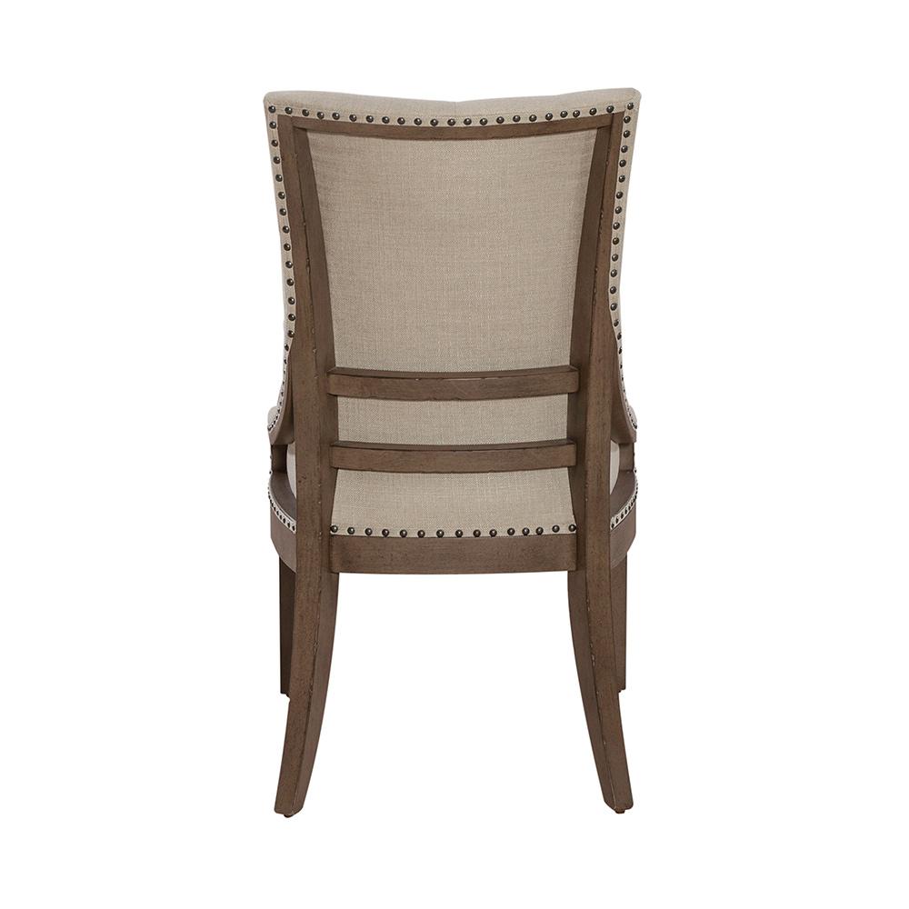 Liberty Furniture - Americana Farmhouse Uph Shelter Side Chair  in Dusty Taupe & Black - 615-C6501S veiw 10