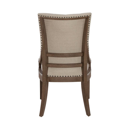 Liberty Furniture - Americana Farmhouse Uph Shelter Side Chair  in Dusty Taupe & Black - 615-C6501S veiw 10