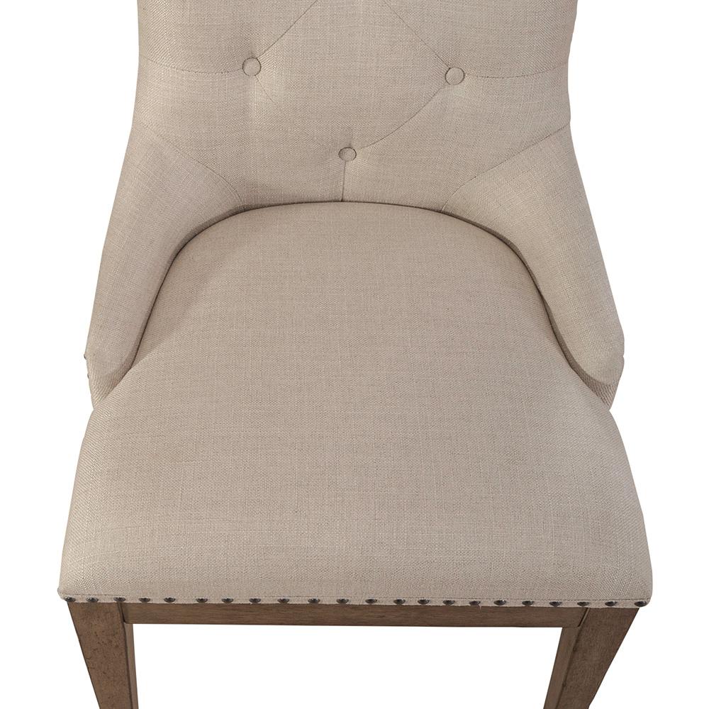 Liberty Furniture - Americana Farmhouse Uph Shelter Side Chair  in Dusty Taupe & Black - 615-C6501S veiw 13