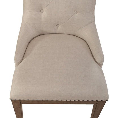 Liberty Furniture - Americana Farmhouse Uph Shelter Side Chair  in Dusty Taupe & Black - 615-C6501S veiw 13
