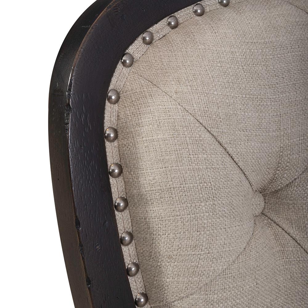 Liberty Furniture - Americana Farmhouse Uph Tufted Back Side Chair - Black in Dusty Taupe & Black - 615-C0501S-B veiw 8