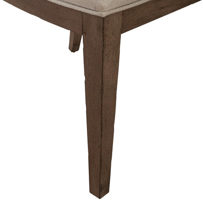 Liberty Furniture - Americana Farmhouse Uph Tufted Back Side Chair in Dusty Taupe & Black - 615-C0501S veiw 4