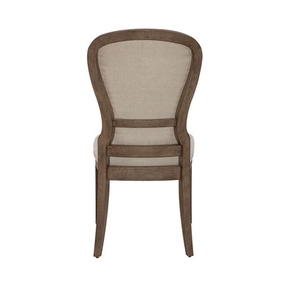 Liberty Furniture - Americana Farmhouse Uph Tufted Back Side Chair in Dusty Taupe & Black - 615-C0501S veiw 9