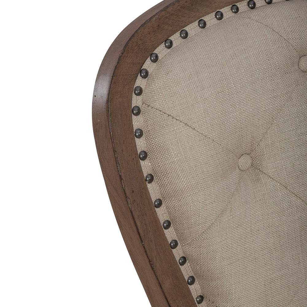 Liberty Furniture - Americana Farmhouse Uph Tufted Back Side Chair in Dusty Taupe & Black - 615-C0501S veiw 10