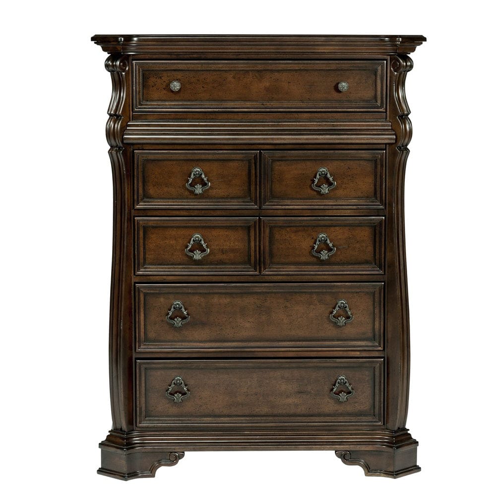 Liberty Furniture - Arbor Place - King California Sleigh Bed, Dresser & Mirror, Chest in Brown - 575-BR-KCSDMC view 4