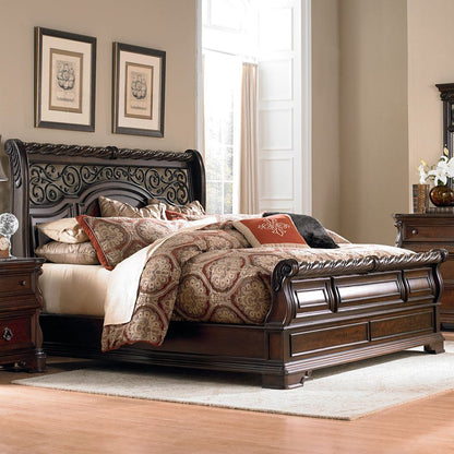 Liberty Furniture - Arbor Place - King California Sleigh Bed in Brown - 575-BR-KCS view 1