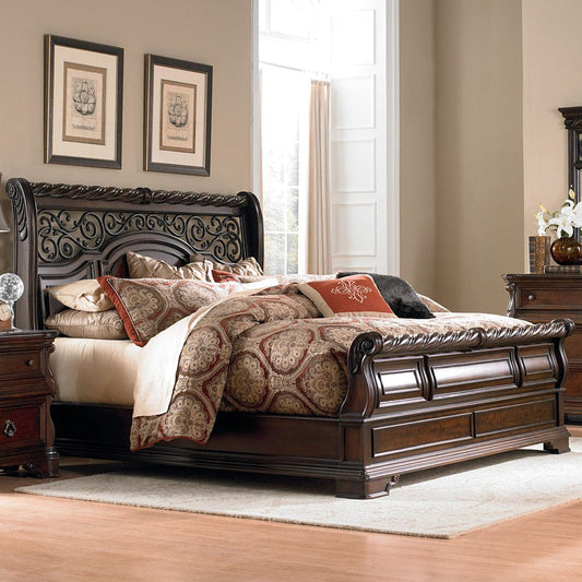 Liberty Furniture - Arbor Place - King California Sleigh Bed in Brown - 575-BR-KCS view 1