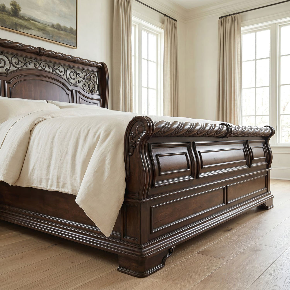 Liberty Furniture - Arbor Place King Sleigh Bed, 2 Nightstands - 575-BR-KSL2NS view 11