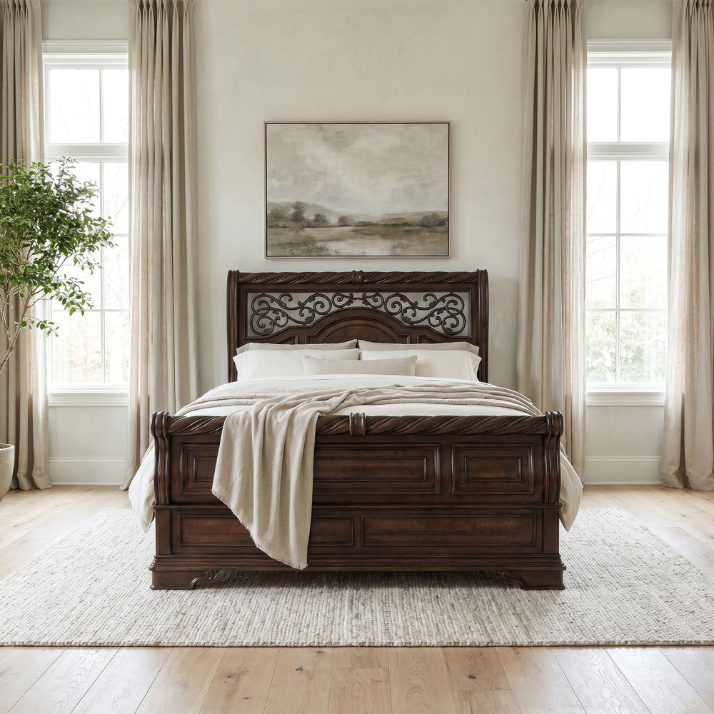 Liberty Furniture - Arbor Place Queen Sleigh Bed, 2 Nightstands - 575-BR-QSL2NS view 12