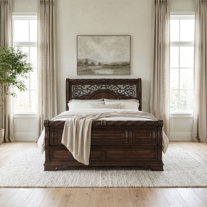 Liberty Furniture - Arbor Place Queen Sleigh Bed, 2 Nightstands - 575-BR-QSL2NS view 12