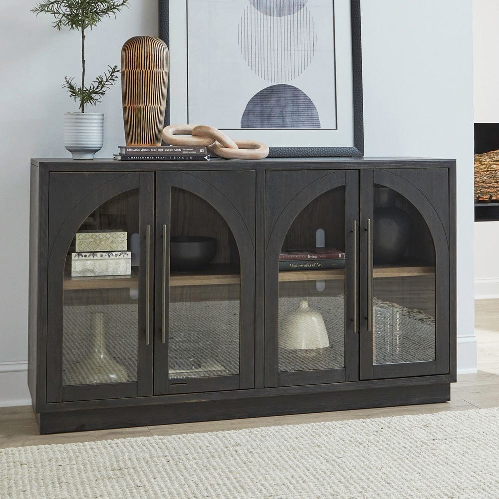 Liberty Furniture - Archway - 4 Door Accent Cabinet in Black - 2254-AC1000 view 1
