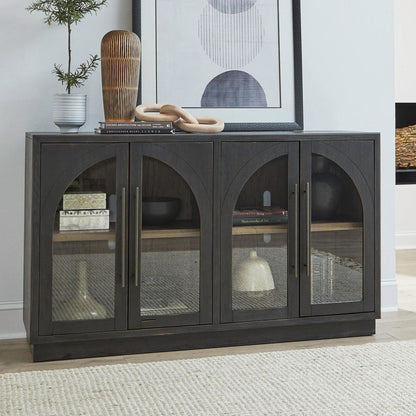 Liberty Furniture - Archway - 4 Door Accent Cabinet in Black - 2254-AC1000 view 1