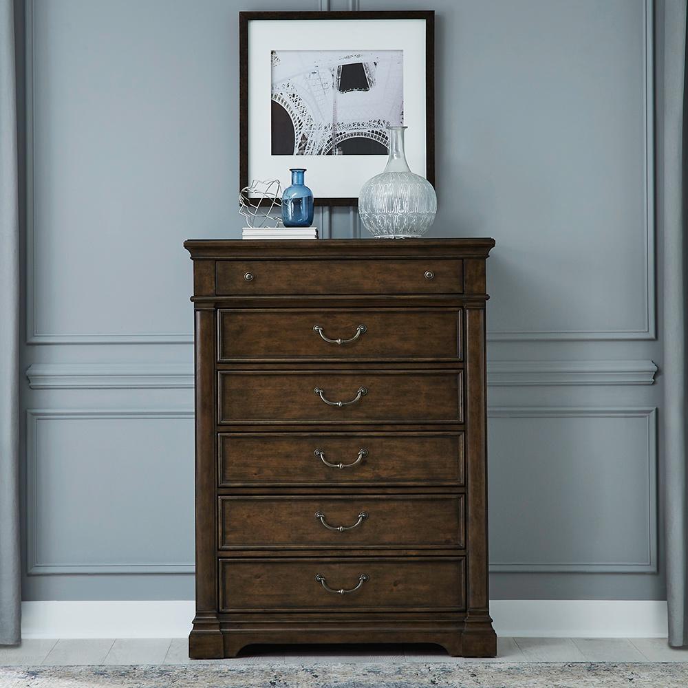 Liberty Furniture - Arden Road 6 Drawer Chest in Satin Cherry - 512-BR41 veiw 1