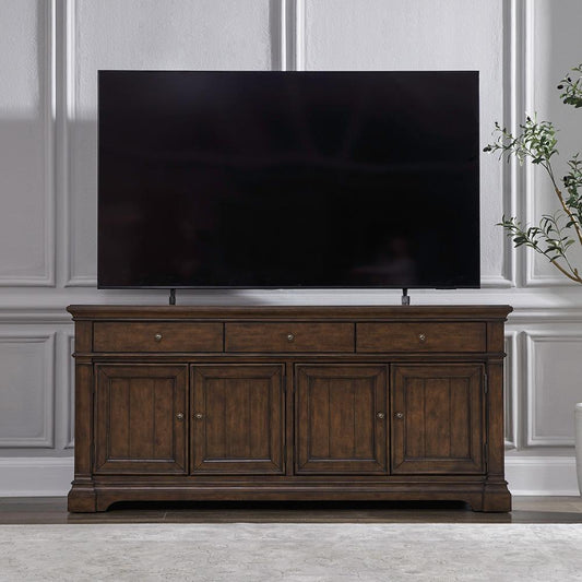 Liberty Furniture - Arden Road 74 Inch TV Console in Satin Cherry - 512-TV74 veiw 1