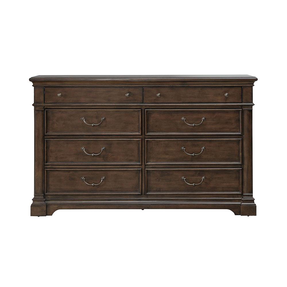 Liberty Furniture - Arden Road 8 Drawer Dresser in Satin Cherry - 512-BR31 veiw 3