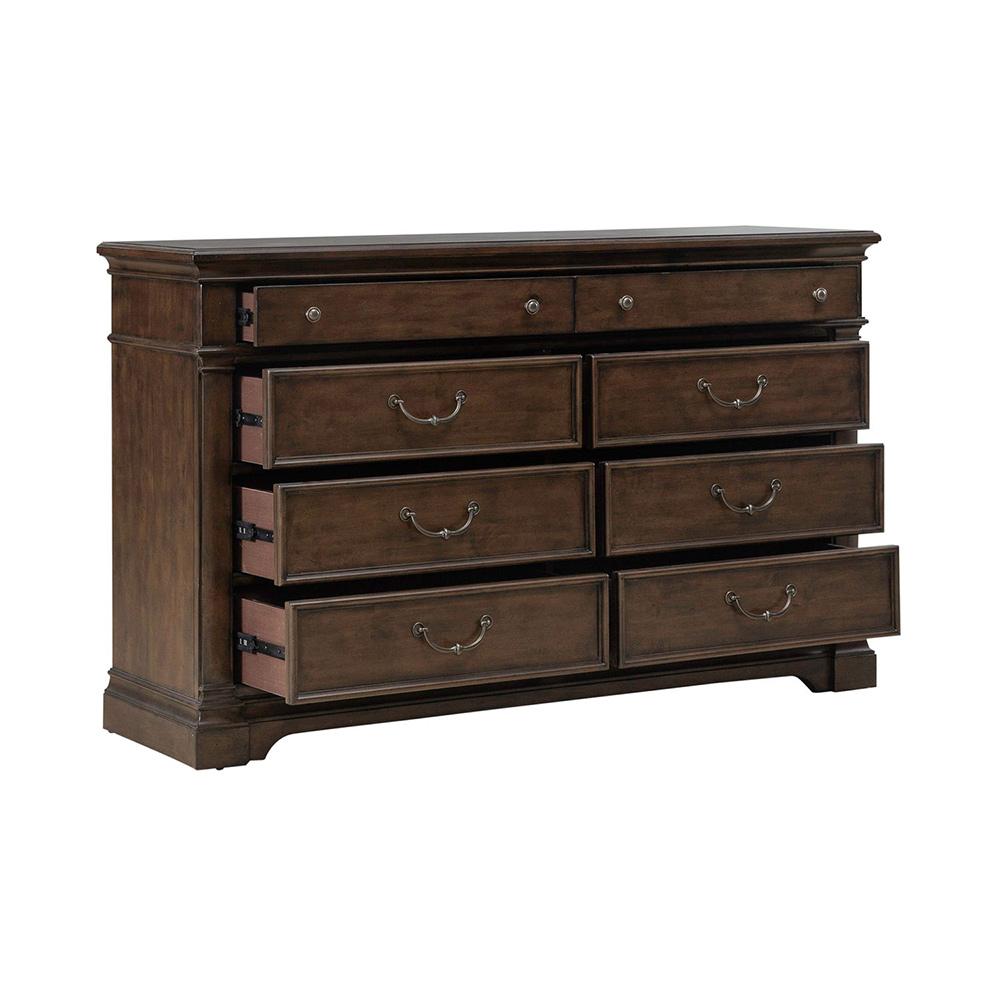 Liberty Furniture - Arden Road 8 Drawer Dresser in Satin Cherry - 512-BR31 veiw 6