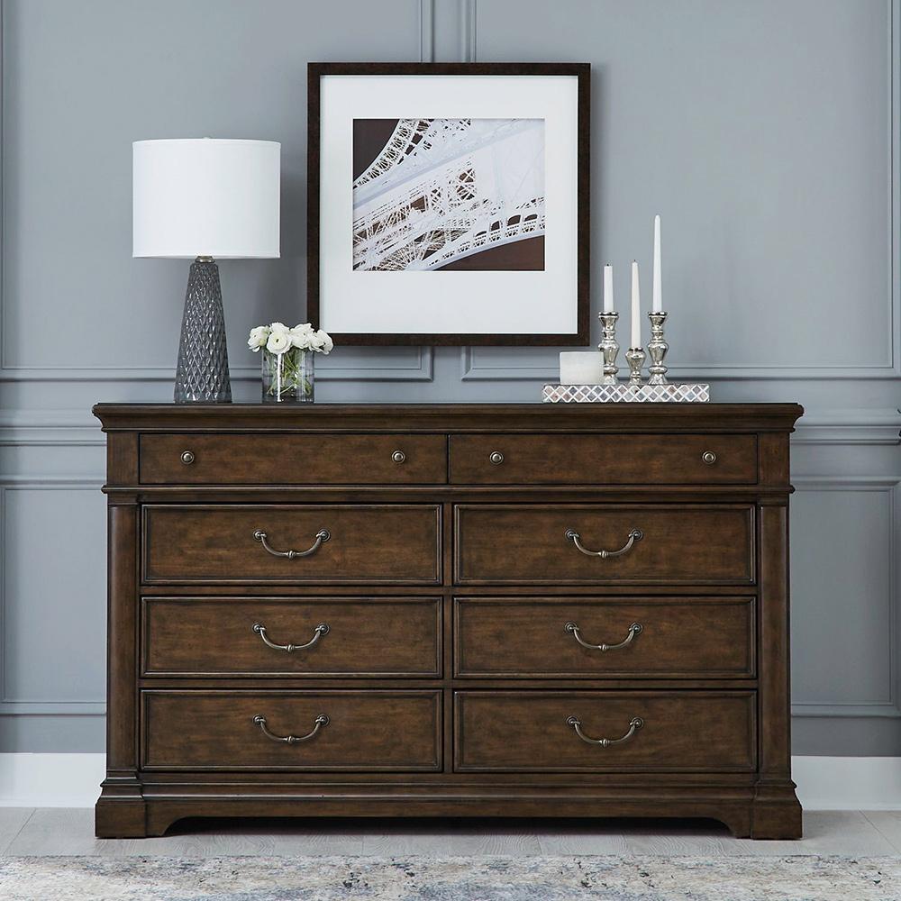 Liberty Furniture - Arden Road 8 Drawer Dresser in Satin Cherry - 512-BR31 veiw 7