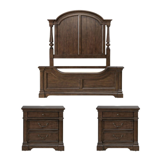 Liberty Furniture - Arden Road Queen Poster Bed, 2 Night Stands - 512-BR-QPS2NS view 1