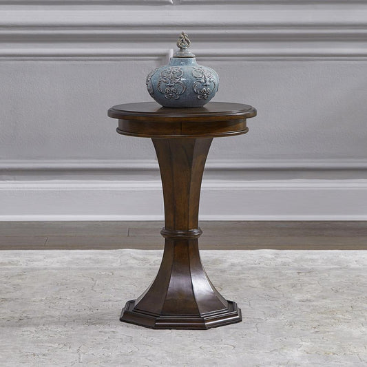 Liberty Furniture - Arden Road Round Chairside Table in Satin Cherry - 512-OT1021 veiw 1