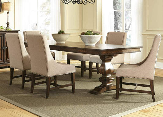 Liberty Furniture - Armand 7 Piece Trestle Table Set - 242-DR-7TRS veiw 1