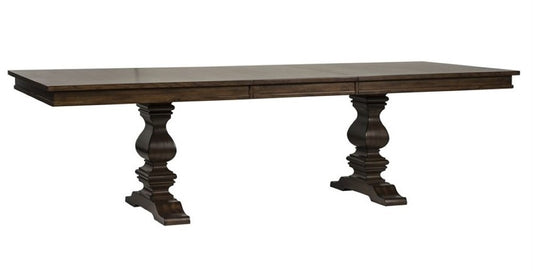 Liberty Furniture - Armand Trestle Table - Antique Brownstone Finish - 242-DR-TRS veiw 1
