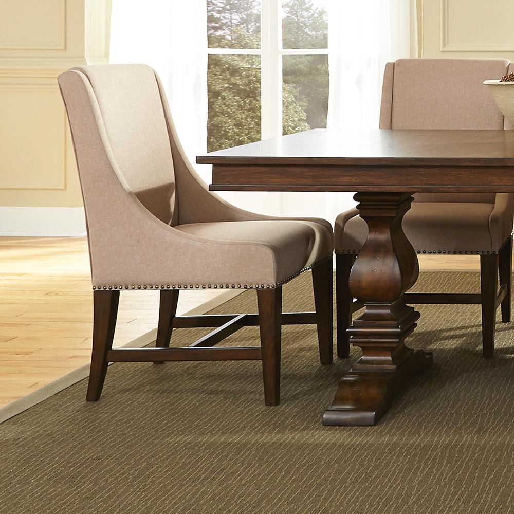 Liberty Furniture - Armand Uph Side Chair  in Antique Brownstone - 242-C6501S veiw 2