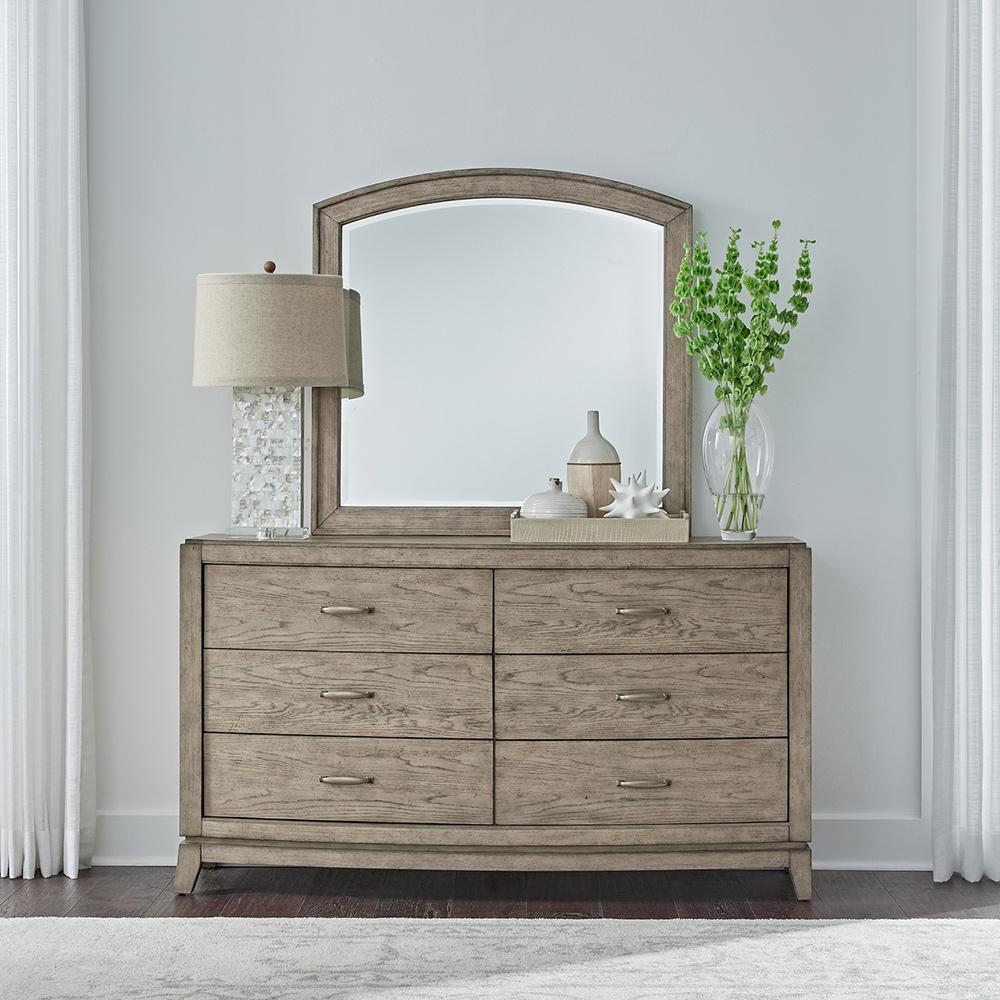 Liberty Furniture - Avalon Dresser & Mirror  in Burnished Beige - 805-BR-DM veiw 1