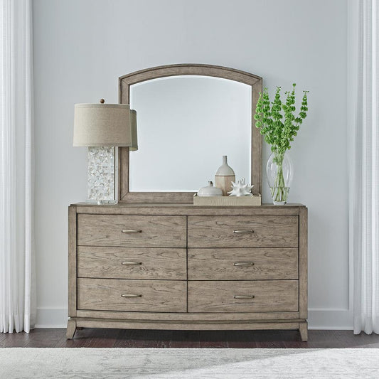 Liberty Furniture - Avalon Dresser & Mirror  in Burnished Beige - 805-BR-DM veiw 1