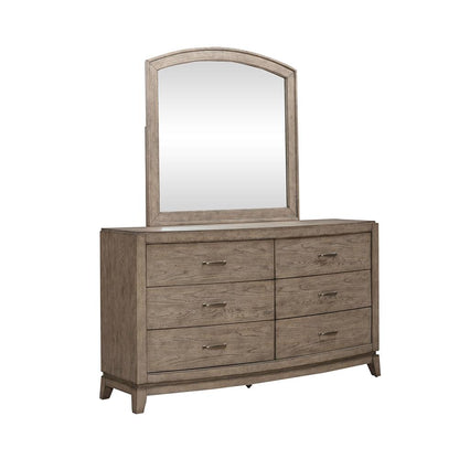 Liberty Furniture - Avalon Dresser & Mirror  in Burnished Beige - 805-BR-DM veiw 2