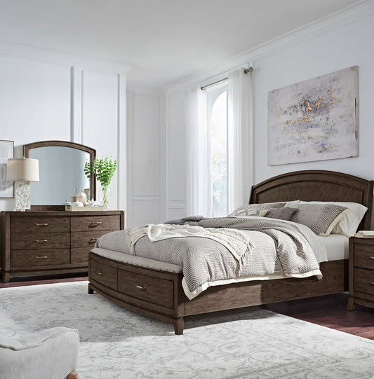 Liberty Furniture - Avalon King Panel Storage Bed, Dresser & Mirror - 805B-BR-KPBSDM view 1