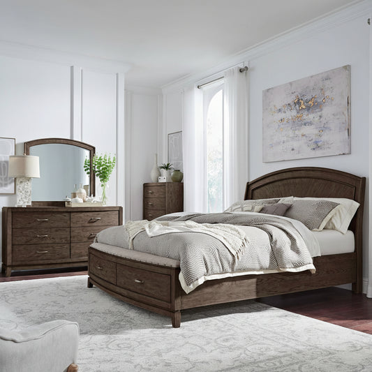 Liberty Furniture - Avalon King Panel Storage Bed, Dresser & Mirror, Chest - 805B-BR-KPBSDMC view 1