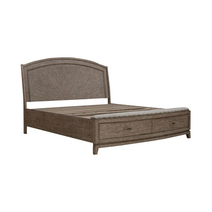 Liberty Furniture - Avalon King Panel Storage Bed  in Burnished Beige - 805-BR-KPBS veiw 2