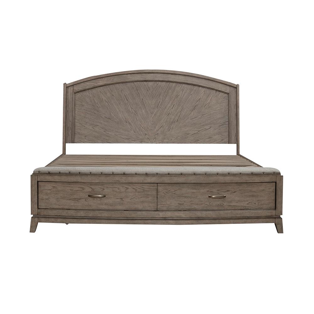 Liberty Furniture - Avalon King Panel Storage Bed  in Burnished Beige - 805-BR-KPBS veiw 3