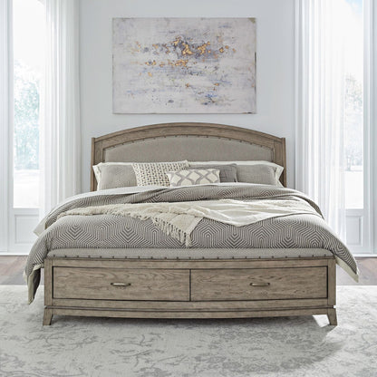 Liberty Furniture - Avalon King Uph Storage Bed, 2 Night Stands - 805-BR-KUS2NS view 6
