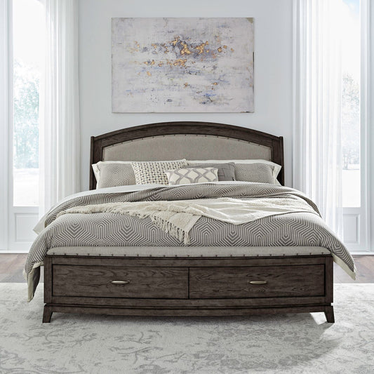 Liberty Furniture - Avalon King Uph Storage Bed - 805B-BR-KUS view 1
