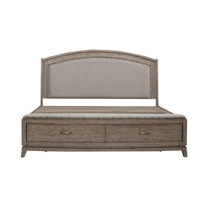 Liberty Furniture - Avalon King Uph Storage Bed  in Burnished Beige - 805-BR-KUS veiw 6