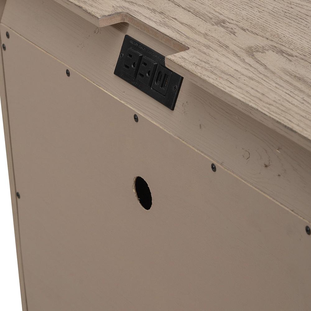 Liberty Furniture - Avalon Nightstand w/ Charging Station in Burnished Beige - 805-BR61 veiw 4