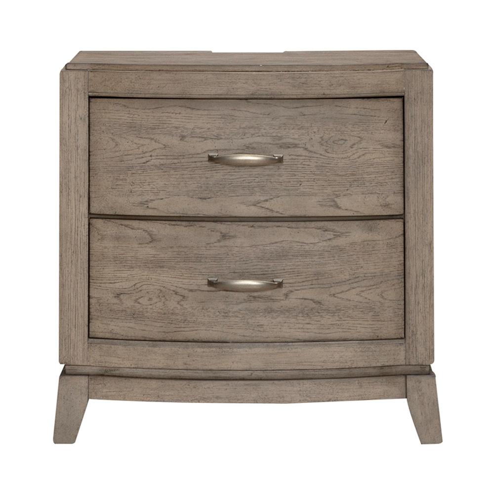 Liberty Furniture - Avalon Nightstand w/ Charging Station in Burnished Beige - 805-BR61 veiw 6
