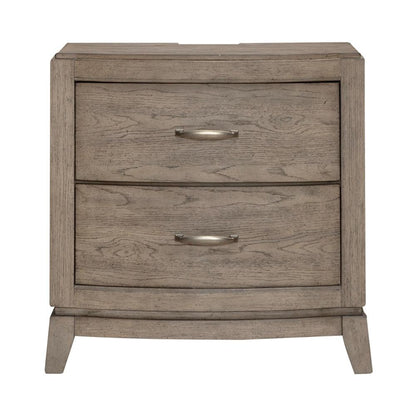 Liberty Furniture - Avalon Nightstand w/ Charging Station in Burnished Beige - 805-BR61 veiw 6