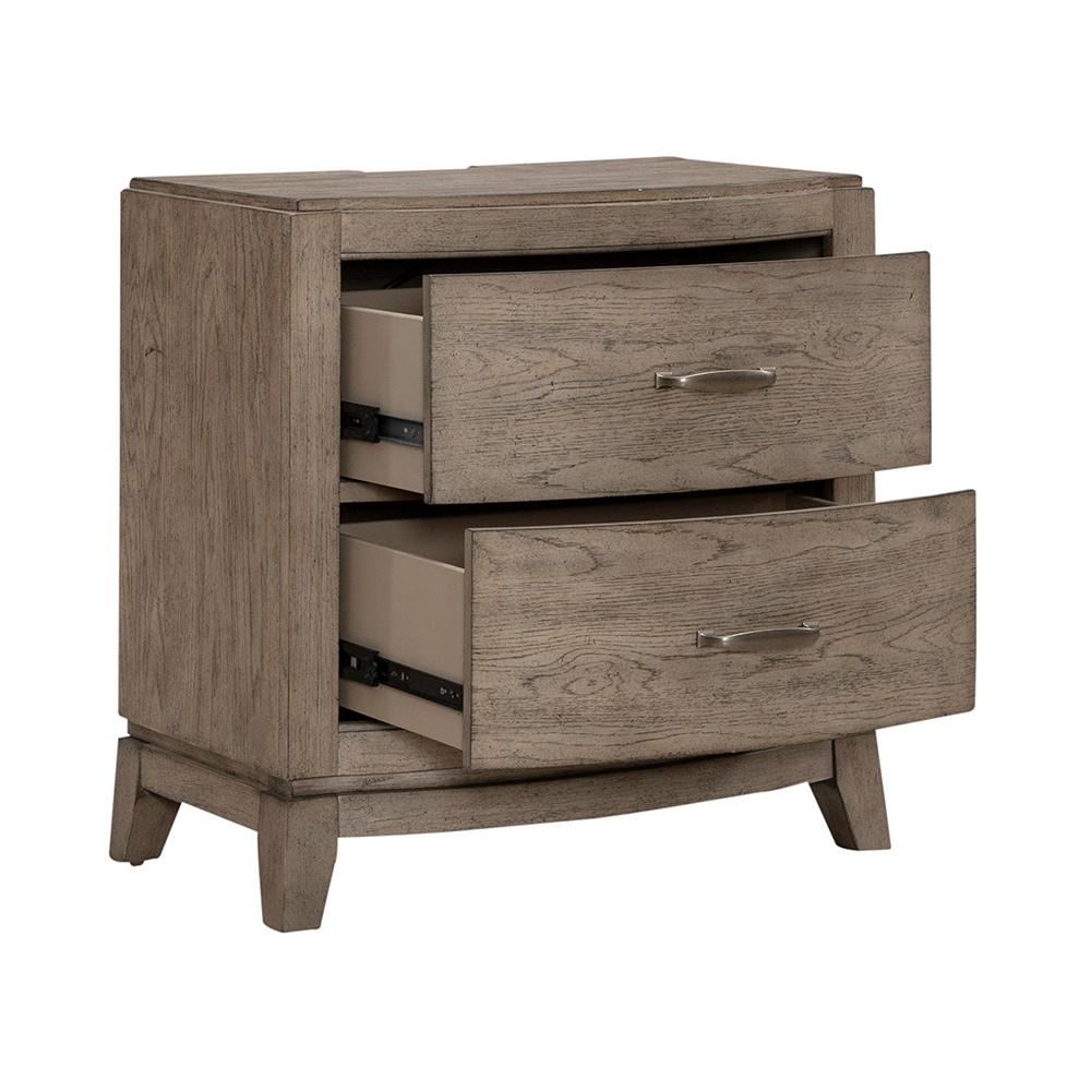 Liberty Furniture - Avalon Nightstand w/ Charging Station in Burnished Beige - 805-BR61 veiw 10
