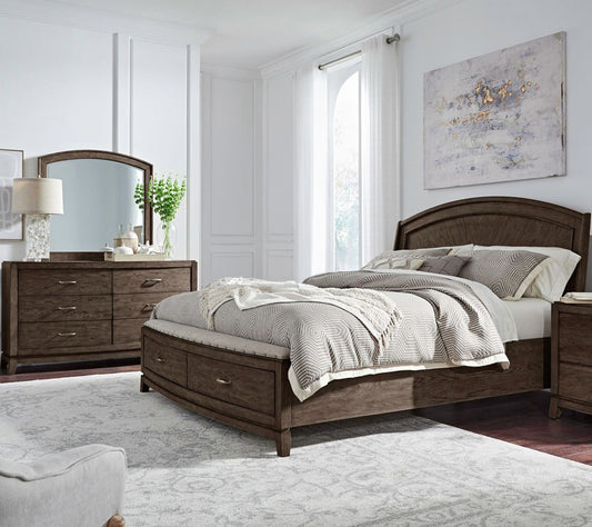 Liberty Furniture - Avalon Queen Panel Storage Bed, Dresser & Mirror - 805B-BR-QPBSDM view 1