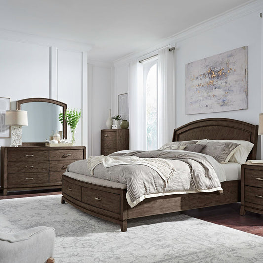 Liberty Furniture - Avalon Queen Panel Storage Bed, Dresser & Mirror, Chest - 805B-BR-QPBSDMC view 1